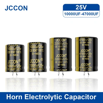 2tk JCCON Audio Elektrolüütiline Kondensaator 25V 10000UF 22000UF 47000UF Audio Hifi Võimendi Suure Sageduse Madal ESR Kõlar