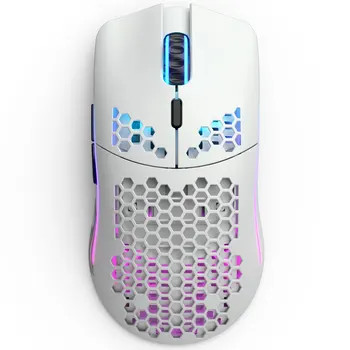 Tasuta kohaletoimetamine Kuulsusrikas Mudel O Wireless Gaming Mouse Kerge kaal juhtmeta hiir, Matt Must/Valget Värvi