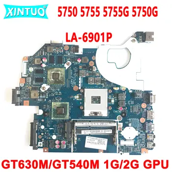 LA-6901P Emaplaadi jaoks Acer 5750 5755 5755G 5750G Sülearvuti Emaplaadi PGA989 HM65 GT630M/GT540M 1G/2G DDR3 GPU 100% Testitud