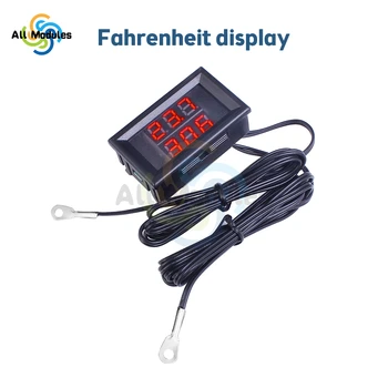 SM 4-28V LED-Ekraan, Dual Punane Sinine Digitaalne Temperatuuri Andur Termomeeter Koos NTC Dual Probe Kaabel