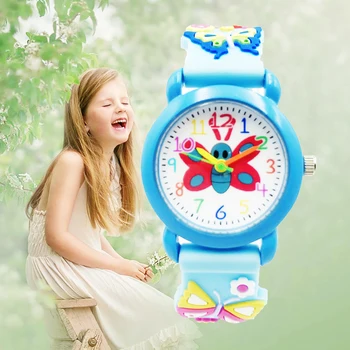 Lapsed Kellad Tüdrukud kingitused 3D Cartoon Quartz Watch Poistele Jelly Silikoon Bänd Laste Käekellad Päris Kella Relogios Montre