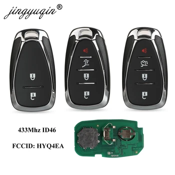 jingyuqin 4/3+1 Nuppu Smart Remote Võti Fob jaoks Chevrolet Camaro Pööripäev Cruze Malibu Säde 433MHz ID46 HYQ4EA