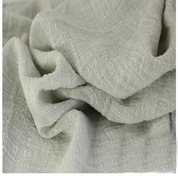 Pehme Voodipesu Puuvillasest materjalist beež hall crincle korts koe, pea-ja kaelarätikud kleit double layer voodipesu puuvillane krepp-kangast Poolt arvesti