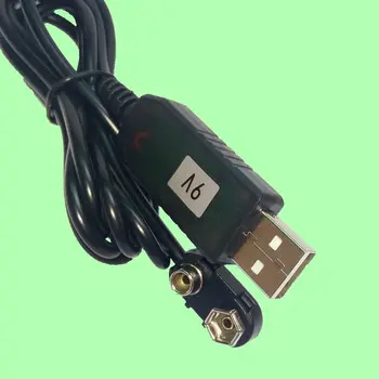 Universaalne USB 5V, et 9V Battery Eliminator Toide Kaabel Multimeeter Mikrofon, Kitarr 2m Asendada Oma 9-Voldiseid Akusid