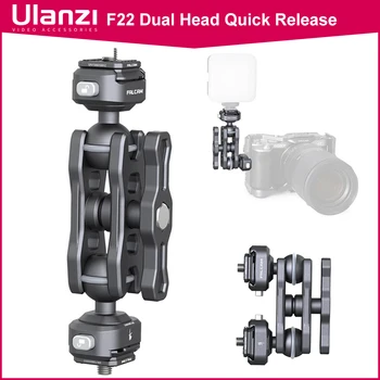 Ulanzi Falcam F22 Dual Pea Quick Release Magic Arm 360° Pööramine DSLR Kaamera Ekraan Tuled Salvestusseadmed, Mikrofon Audio DSLR