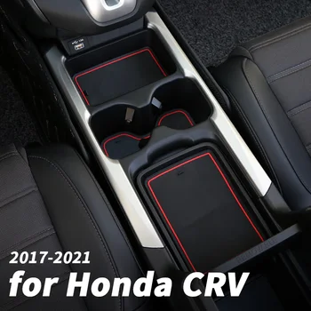Vee tassi ukse ava ladustamise matt non-slip anti-määrdunud muutmine teenetemärgi tarvikud Honda CRV 2017 18 19 20 2021