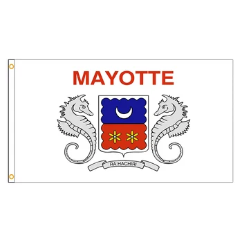 90x150cm Mayotte Prantsusmaa Lipu Polüester Trükitud Provintsi Banner Kodus või Väljas Kaunistamiseks