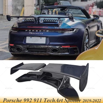 Uus 911 süsinikkiust FRP Tagumine Pagasiruumi Huule Tiiva Spoiler Auto Stiil Keha Komplekt Porsche 911 992 TechArt Stiilis 2019 2020 2021 2022