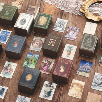 Journamm 100tk Vintage Poe Retro Materjali Kaardi Kraft Kaardid Deco Kirjatarvete LOMO Kaardid Kirjatarvete Notepad Märkmete