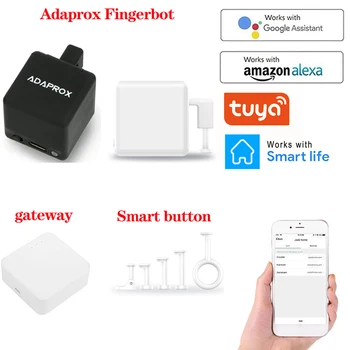 Adaprox Fingerbot Väikseim Robot Smart Life/Tuya/Adaprox APP Kontrolli Smart Mehaanilised Käed Töötab Alexa Google Assistent