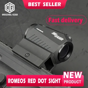 ROMEO5 Red Dot Silmist Airsoft Jahindus -, Optika Riflescope 2 MOA Kompaktne Tactial Koos 20mm Mount Täis Originaal Märgised 2021Ver.
