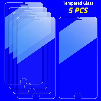 5tk Karastatud Klaasist Telefoni Ekraani Kaitsed kohta iphone X-XR, XS 11 Max 12 Pro 5 6s 7 8 plus Nutitelefon kaitseklaas