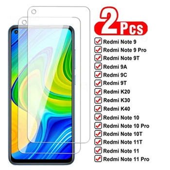 2tk 999D Karastatud Klaas Xiaomi Redmi Märkus 9 10 11 Pro 10T 11T Screen Protector Redmi 9A 9C 9T K20 K30 K40 kaitseklaas