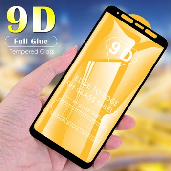 9D Klaas Samsung Galaxy A9 A8 A7 A6 J8 J6 J4 Pro Plus 2018 Karastatud Klaasist Ekraan Kaitsja Täielikult Katta kaitsekilega