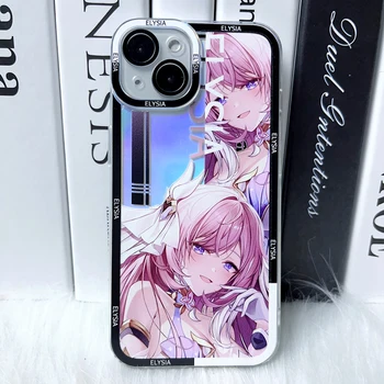 Genshin Mõju Elysia Nurga Silmad Laser Telefon Case for IPhone 14 13 12 11 Pro Mini Max 8 7 Pluss Xs-Xr-X Se 2022 Uus Kate Selge