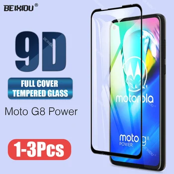 9D Karastatud Klaas Motorola Moto G8 Võimu Täielikult Katta Screen Protector karastatud klaas Motorola Moto G8 Võimsus Lite film