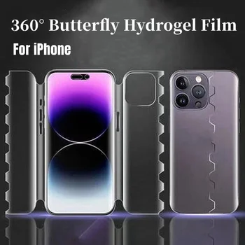 360 Liblikas Hüdrogeeli Film iPhone 14 Pro Max 14Plus Anti-Scratch Täielikult Katta Screen Protector For iPhone14 Pluss Ei Klaasist
