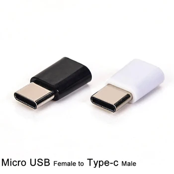 1tk Micro USB Female Tüüpi-c USB-C-d Male Adapter Converter laadimispistik Mobiiltelefoni Adapterid