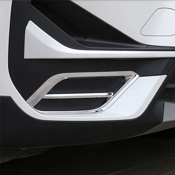 Auto stiil BMW X1 F48 2020-2021 ABS Chrome/Carbon Fiber Front bumper mõlemalt poolt Dekoratiivse Raami Kleebised Auto Tarvikud