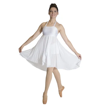 Valge Lüüriline Päitsed Tantsu Kleit Aluspüksid Sifonki Seelikud Dancewear Tulemuslikkuse Kostüüm