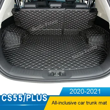 Nahk Auto Pagasiruumi Matid Kaas Anti-Dirty Carpet Protector Padi Stiil Tarvikud Changan CS55 PLUSS 2020 2021 2022 2023