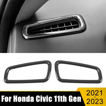 Honda Civic 11. Gen 2021 2022 2023 Roostevaba Auto Armatuurlauale kliimaseade Vent Outlet Sisekujundus Kate Juhul Kleebis Tarvikud