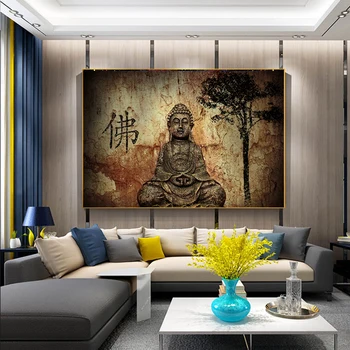 Buddha Abstraktne Lõuend Maali Kaasaegse Budismi Pildid ja Plakatid Cuadros Seina Art Pilte elutuba Home Decor Raamimata