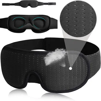 3D Blokeerida Valgust Magab Silmade Mask Pehme Naiste Ja Meeste Silma Plaastrid Reisi Varju Ülejäänud Silmade Kaas EyePatch Sõge Eyeshade