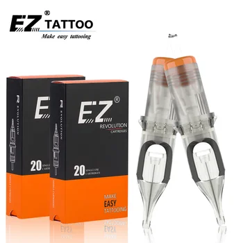 EZ Revolutsiooni Kassett Tattoo Vardad Ringi Shader #12 0.35 mm Pöörlevad Kassett Tätoveering Masinad Pen Haaratsid 20pcs /palju