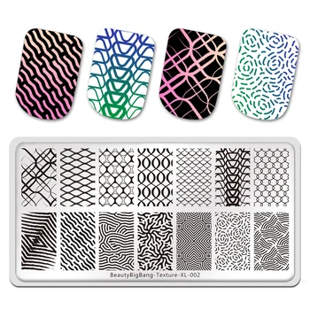 BeautyBigBang Geomeetria Küünte Stantsimine Plaadid Uued Loomad Kannavad Iseloomu Disain Muinasjutte Nail Art Templid Tekstuur XL-002