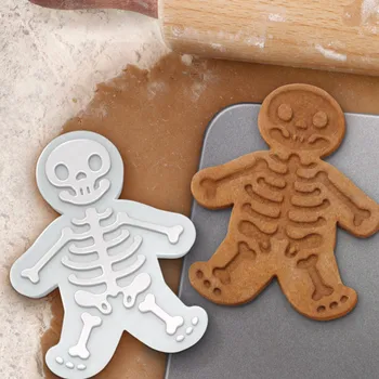 Halloween kolju tempel sugar cookie cutters Piparkoogid mees küpsise hallituse DIY köök tööriistad Vajutage-on biskviit tegija köök tööriistad