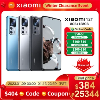 Xiaomi Mi 12T Globaalne Versioon 128GB/256GB 12 T Mobiiltelefon Dimensity 8100 Ultra 108MP Kaamera 120W HyperCharge 120Hz AMOLED Ekraan