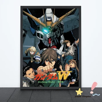 Mobile Suit Gundam Wing Jaapani Anime Plakat, Lõuend Art Print Kodu Kaunistamiseks Seina Värvimine ( Ilma Raamita )