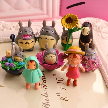 Jaapani Minu Naaber Totoro Mei Mini Joonis Set Lapsed Mänguasjad Miyazaki Hayao Maja Vaadata Kaunistused Lote Totoro Kujukeste Figura