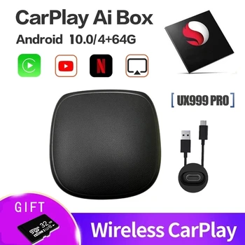 Carplay Ai Kasti UX999 PRO Wireless Android Kasti Youtube ' i Auto Gps Multimeedia Mängija Mirrorlink Apple Carplay Android Auto TvBox