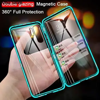 Kahepoolne Klaasist Magnet Case For Samsung Galaxy A72 A52 A32 A12 A71 A51 A31 M31 M51 A70 A41 M21 A21 A8 A7 2018 Kaitsta Kate