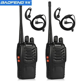 1tk või 2tk BF-888S walkie talkie 888s UHF 400-470MHz Kanali Kaasaskantav kahesuunaline raadio Originaal baofeng