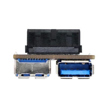 Xiwai Emaplaadi 20/19 Pin-Box Päise Slot Dual USB 3.0 A-Tüüpi Naine Adapter PCBA Korter Tüüp