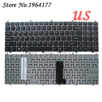 Inglise/RU klaviatuur Clevo W650 W650SRH W655 W650SR W650SC R650SJ W6500 W650SJ w655sc w650sh MP-12N76SU-4301 DEXP Atlas H104