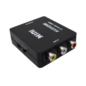 UUS AV2HDMI RCA AV/CVSB L/R Video-HDMI-ühilduvate AV Scaler Adapter HD Video Converter Box 1080P Toetavad NTSC PAL