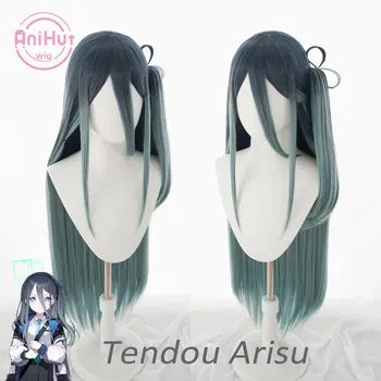 【AniHut】Tendou Arisu Sinine 100cm Cosplay Parukas Sinine Arhiiv Sirge kuumuskindel Sünteetiline Karv Tendou Arisu