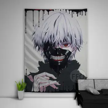 Tokyo Ghoul Anime Vaip Seina Riputamise Jaapani Manga Kaneki Ken Tapestry Esteetilise Ruumi Kaunistamiseks Pool Taustaks Diivan Vaibad