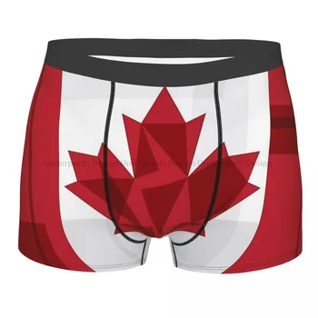 Riigilipp O Kanada Aluspüksid Homme Aluspüksid Meeste Aluspesu Prindi lühikesed Püksid Boxer Püksikud