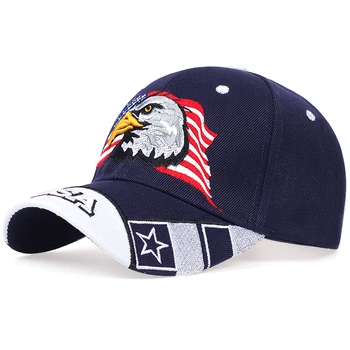 Uus Mood Meeste baseball Cap USA Lipu Eagle Tikandid hip-hop Mütsid Snapback mütsid Paigaldada Vabaaja Gorras Isa Mütsid Mehed Naised