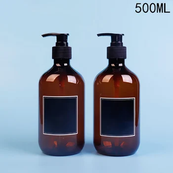 500ml seebidosaator Pudelid Köök/Vannituba Korduvtäidetavaid Šampoon, dušigeel Vedeliku Mahuti Emulsioon Pudelid Silt