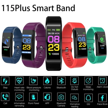 115 Pluss Smart Bänd Meeste ja Naiste Veekindel Sport Smartwatch Südame Löögisagedus, vererõhu Seire Fitness Tracker Android ja IOS