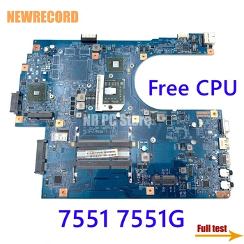 NEWRECORD Jaoks Acer aspire 7551 7551G Sülearvuti Emaplaadi JE70-DN 48.4HP01.011 MBPT901001 DDR3 Socket S1 Tasuta cpu täielikult testitud