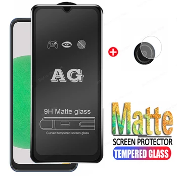 2 in 1 Matt Karastatud Klaas A03 Samsung Core Täis Liimi Screen Protector Film Galaxy A03 Core SM-A032F kaitseklaas