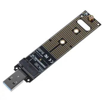 Portable High Performance NVME USB Adapter M. 2 SSD-Tüüpi-Kaart, USB-3.1 Gen 2 Silla Kiip M2 SSD Võti M Windows XP/7/