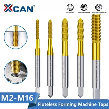 XCAN Väljapressimist Kraanid M2-M12 Fluteless Moodustavad Masina Pistik Kraanid Meetriline Keerme Tap Drill Metallist Tööriistad Väliskeermestamiseks